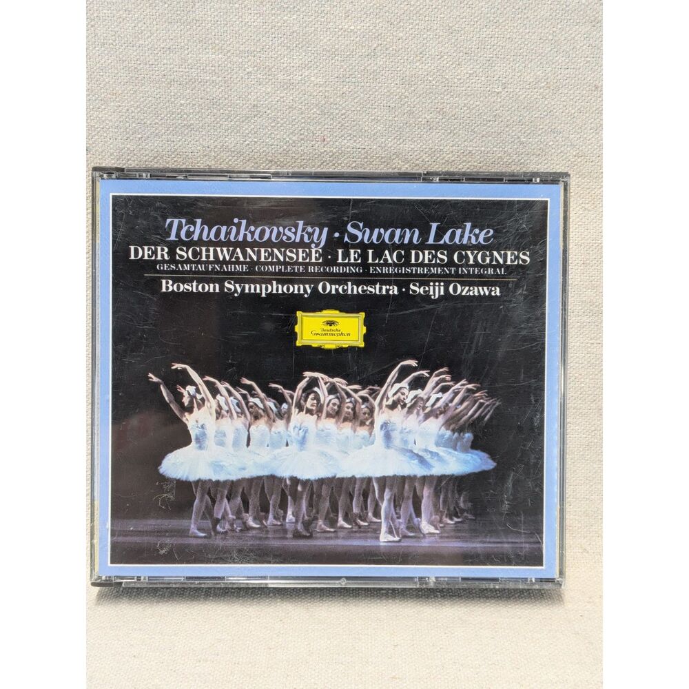 Vintage 1986 Tchaikovsky Swan Lake 2 CD West Germany Ozawa Boston Symphony DG